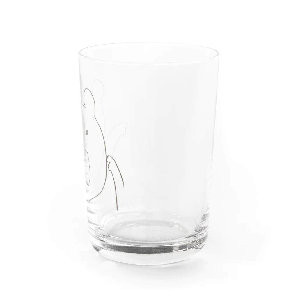 ひよこまめのくまガオー Water Glass :right