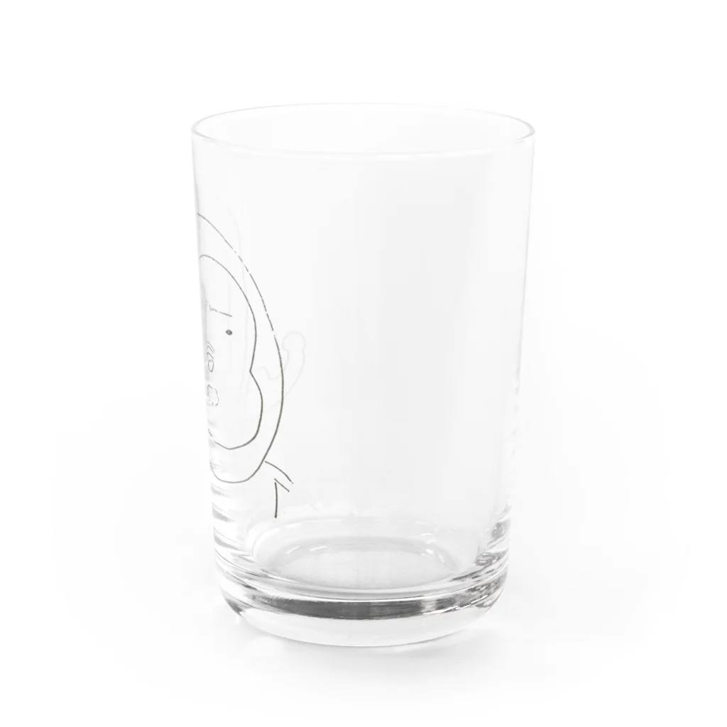 ひよこまめの剛腕なゴリラ Water Glass :right