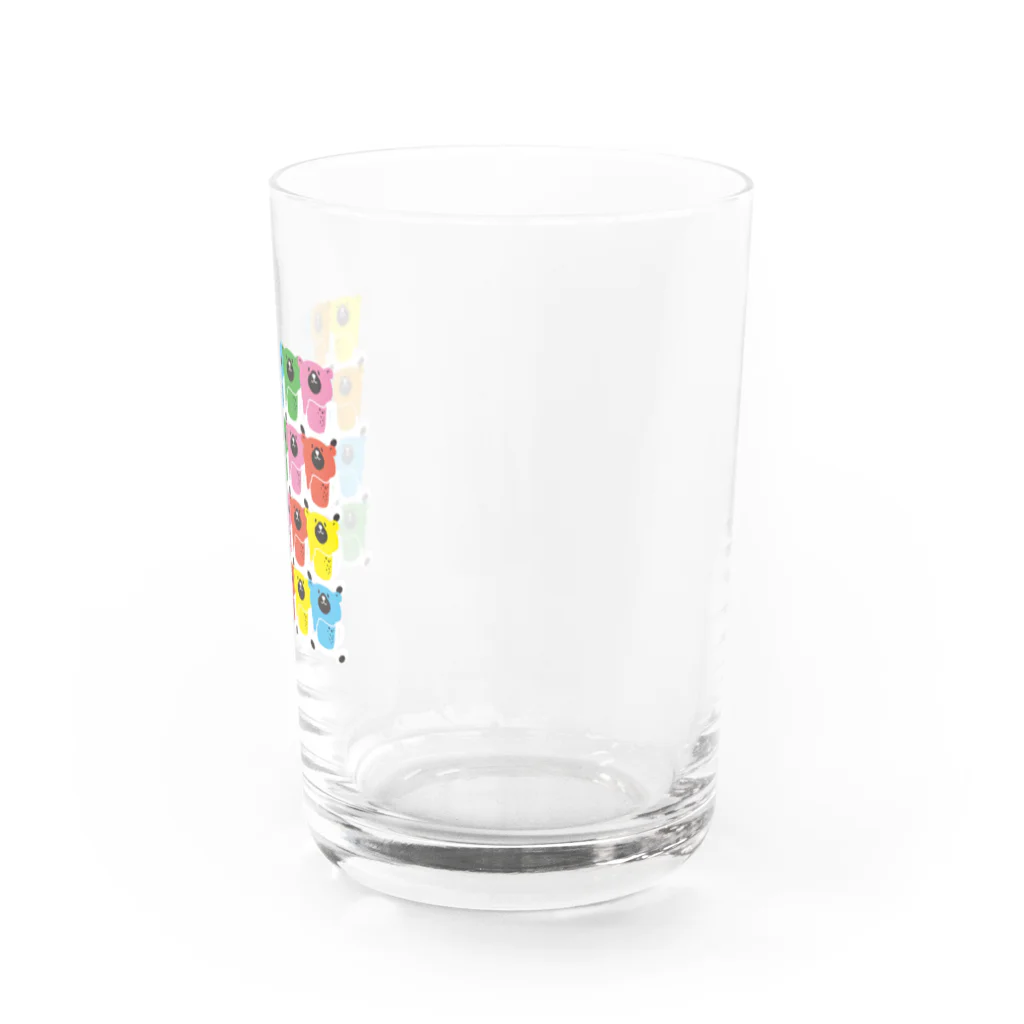 4kakeクリエイティブワーク SUZURI SHOPのくまとビール「BEEAR」アートスタイル Water Glass :right