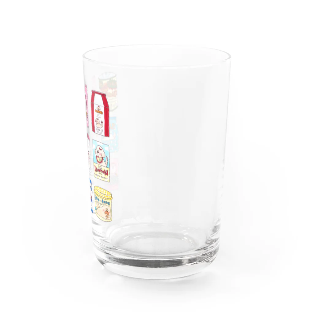 いぬけんやさんのdog food Water Glass :right