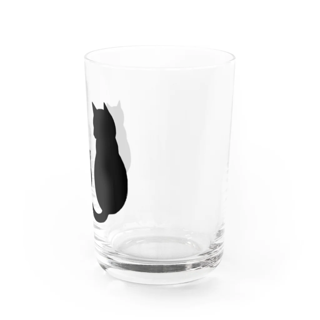 kuronyansuzuの黒猫親子 Water Glass :right