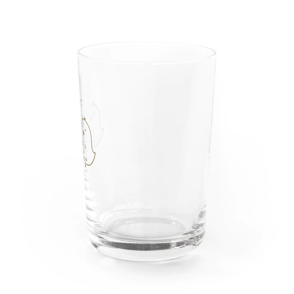 さぼのひよこのぴぃ Water Glass :right