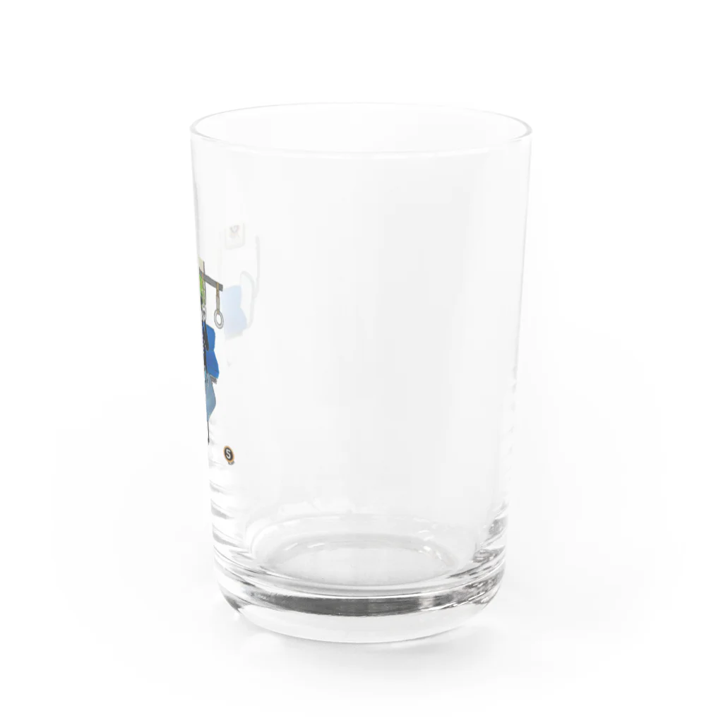 5to_san 【ごとさん】の頑張るサラリーにゃん（通勤編） Water Glass :right