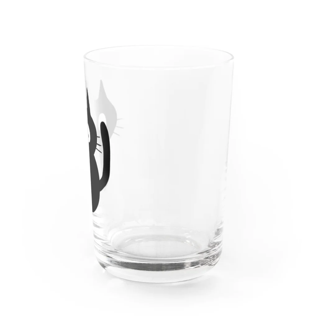 雑貨屋TOMOZOファクトリーのゆるっとクロネコ Water Glass :right