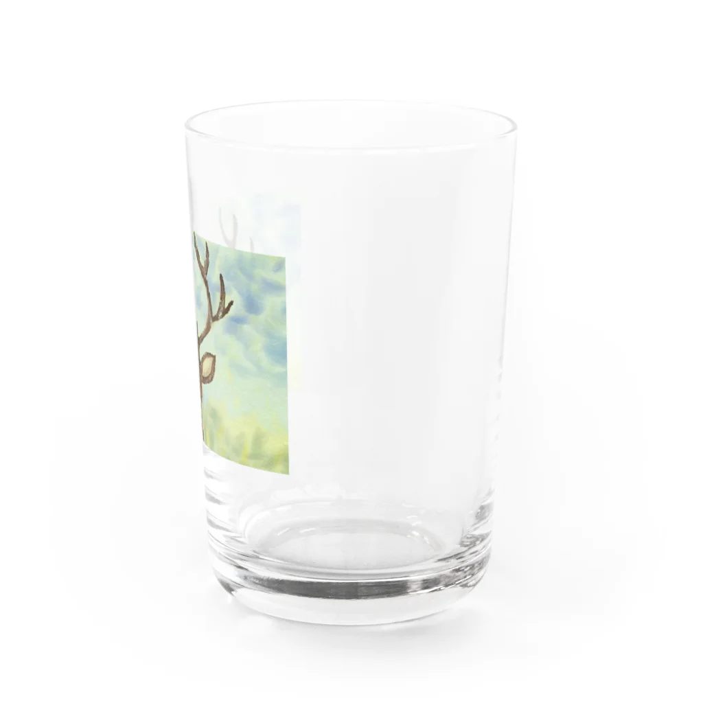 pettonのこっち見てる鹿 Water Glass :right