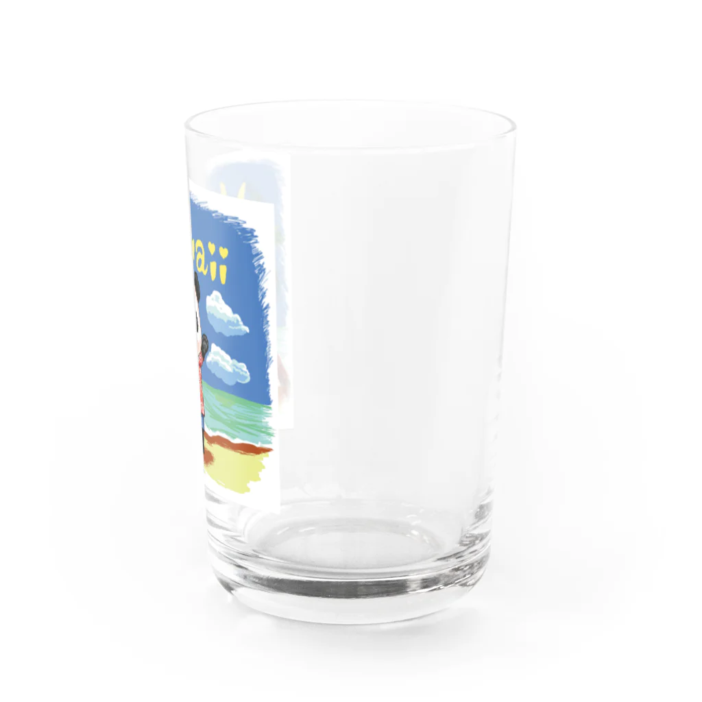 油絵描きの小物売り場のハワイ旅行気分 Water Glass :right