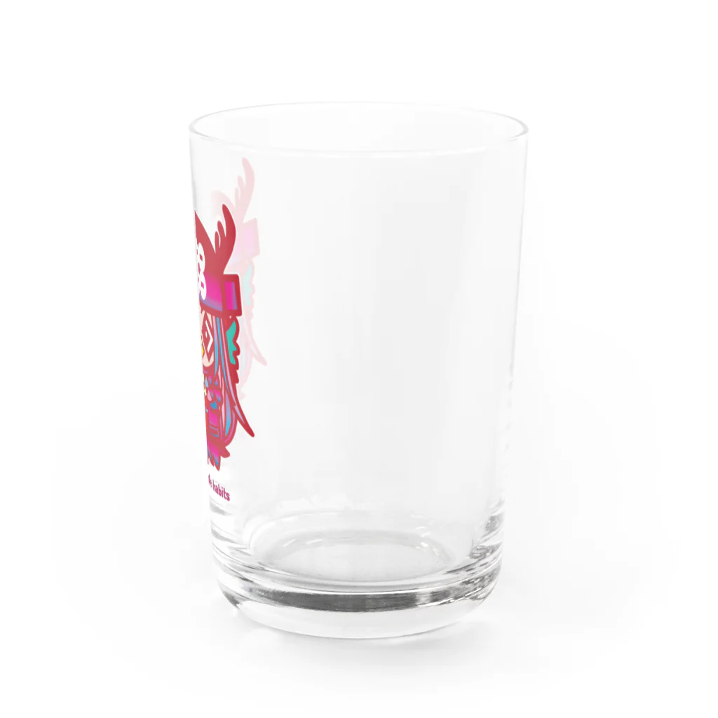真田幸丸屋  SUZURI支店の真田幸丸(アマビエ) Water Glass :right