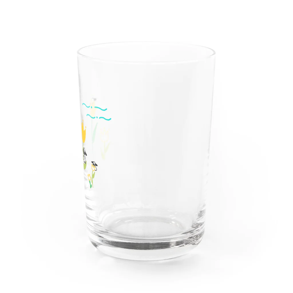 うさぎのUSA（うーさ）🐰のレトロ可愛いうさぎさんのコップ Water Glass :right