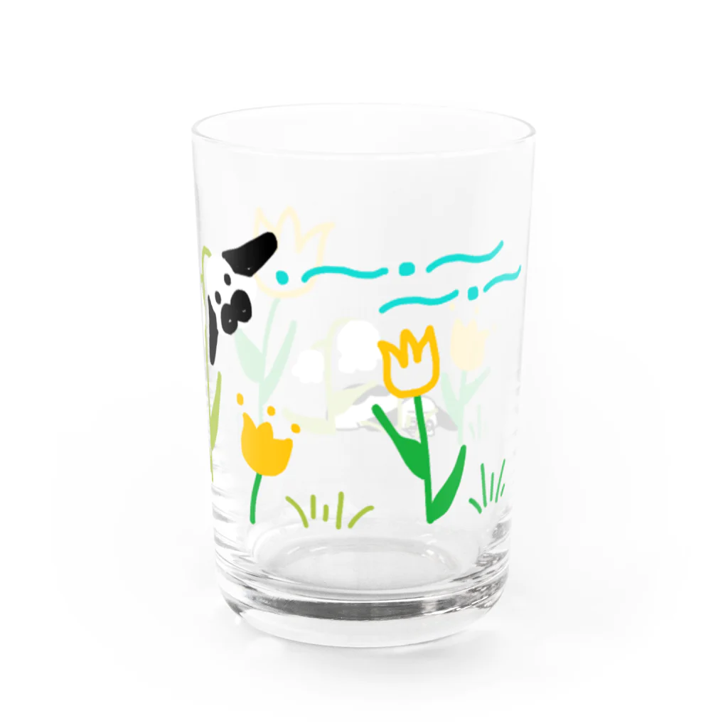 うさぎのUSA（うーさ）🐰のレトロ可愛いうさぎさんのグラス グラス右面