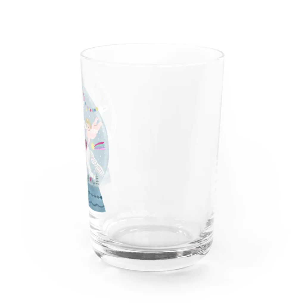 かわべしおん | イラストレーターのしあわせのスノードーム Water Glass :right