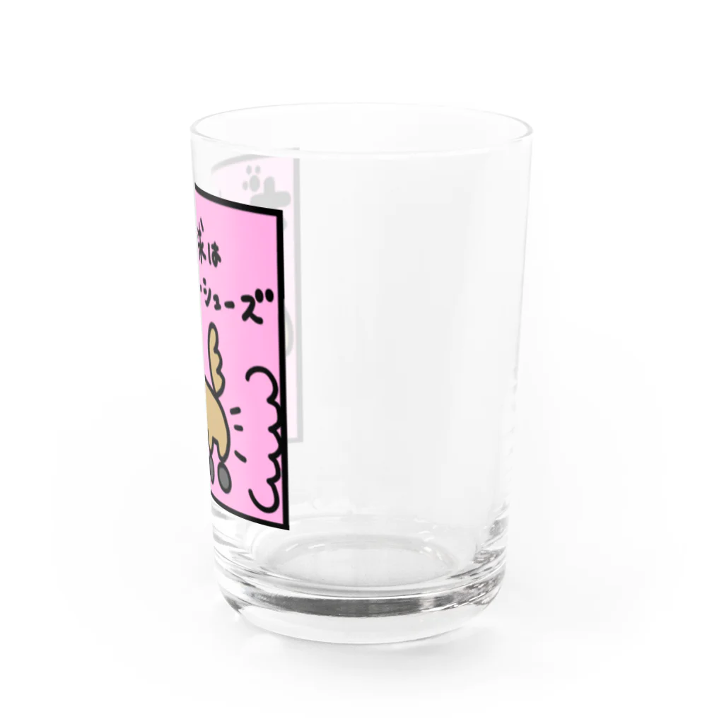 いろんなもの屋さんの犬の肉球はローラーシューズグッズ Water Glass :right