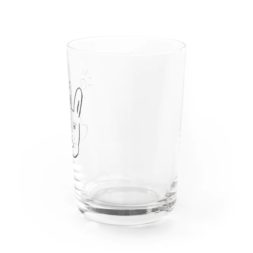 イラストレーター トツカケイスケの心ないウサギさん 3 Water Glass :right