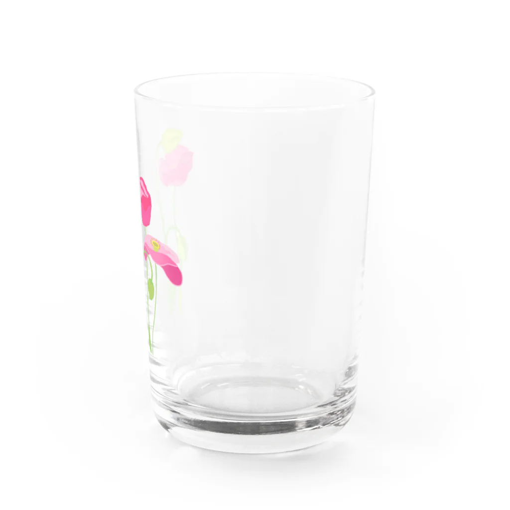 papricaのもも色ポピー Water Glass :right