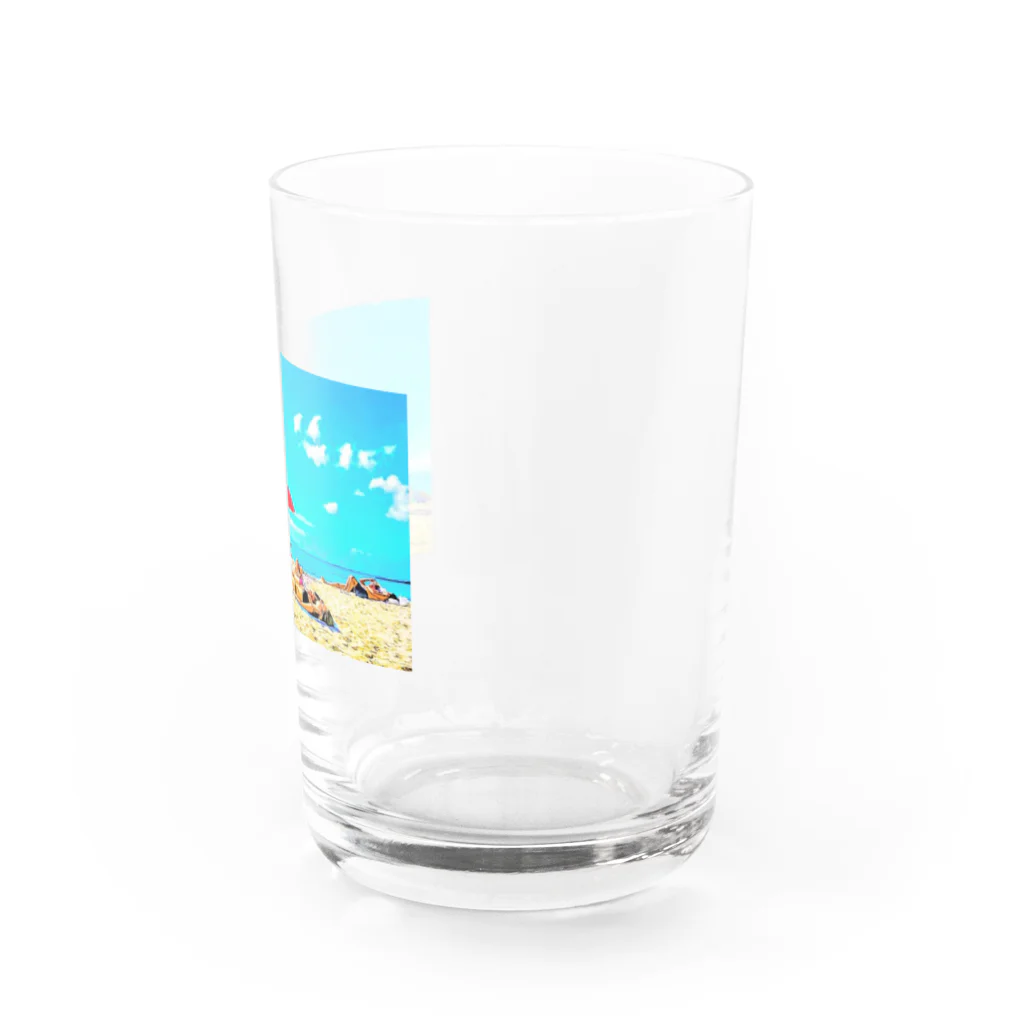 Hawaii Picturesのワイキキビーチ🌊 Water Glass :right