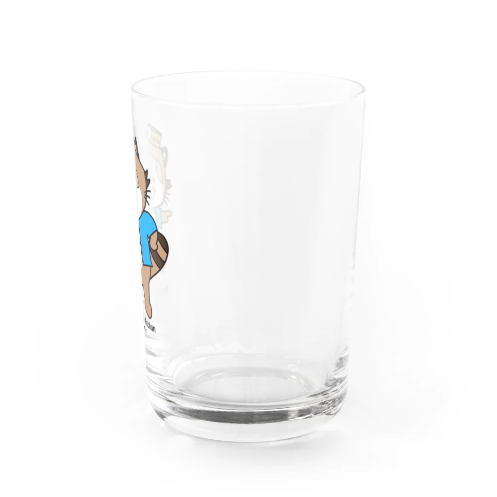 HotButterClubの温泉たぬきのおんちゃんグラス Water Glass :right