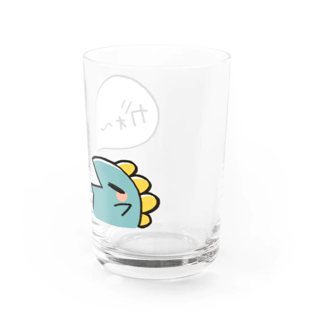 ゆるはたショップのガォーする恐竜 Water Glass :right