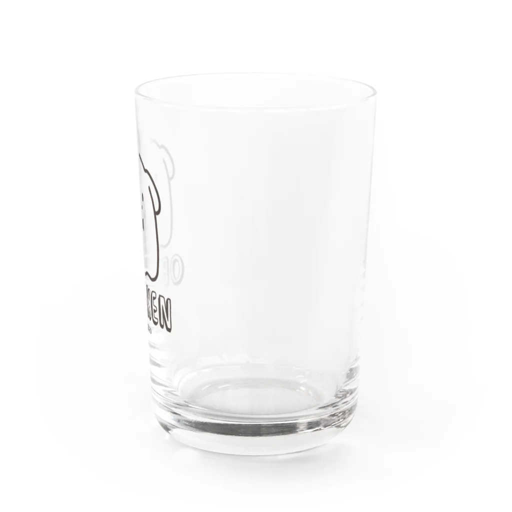 おばけくんSHOPのおばけん・ブラック Water Glass :right