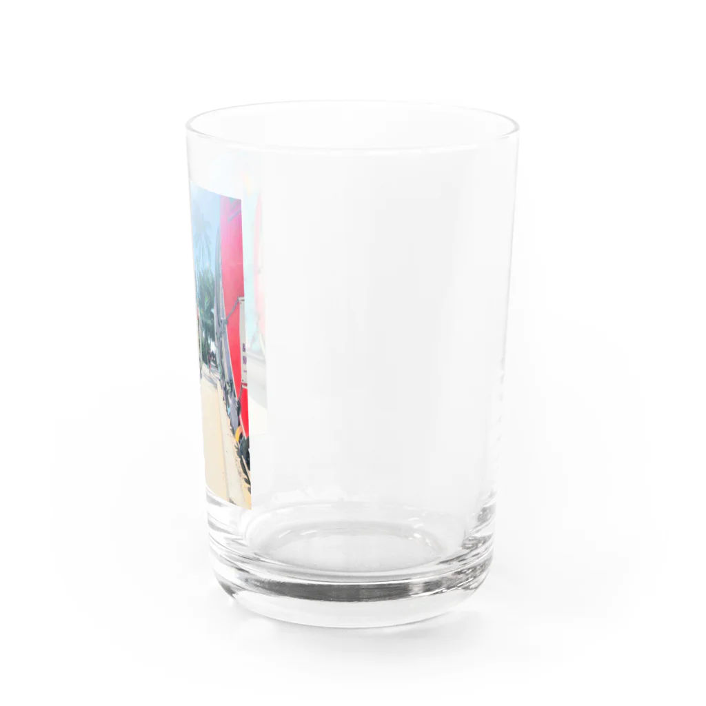 Hawaii PicturesのWaikiki🏄‍♀サーフボード Water Glass :right