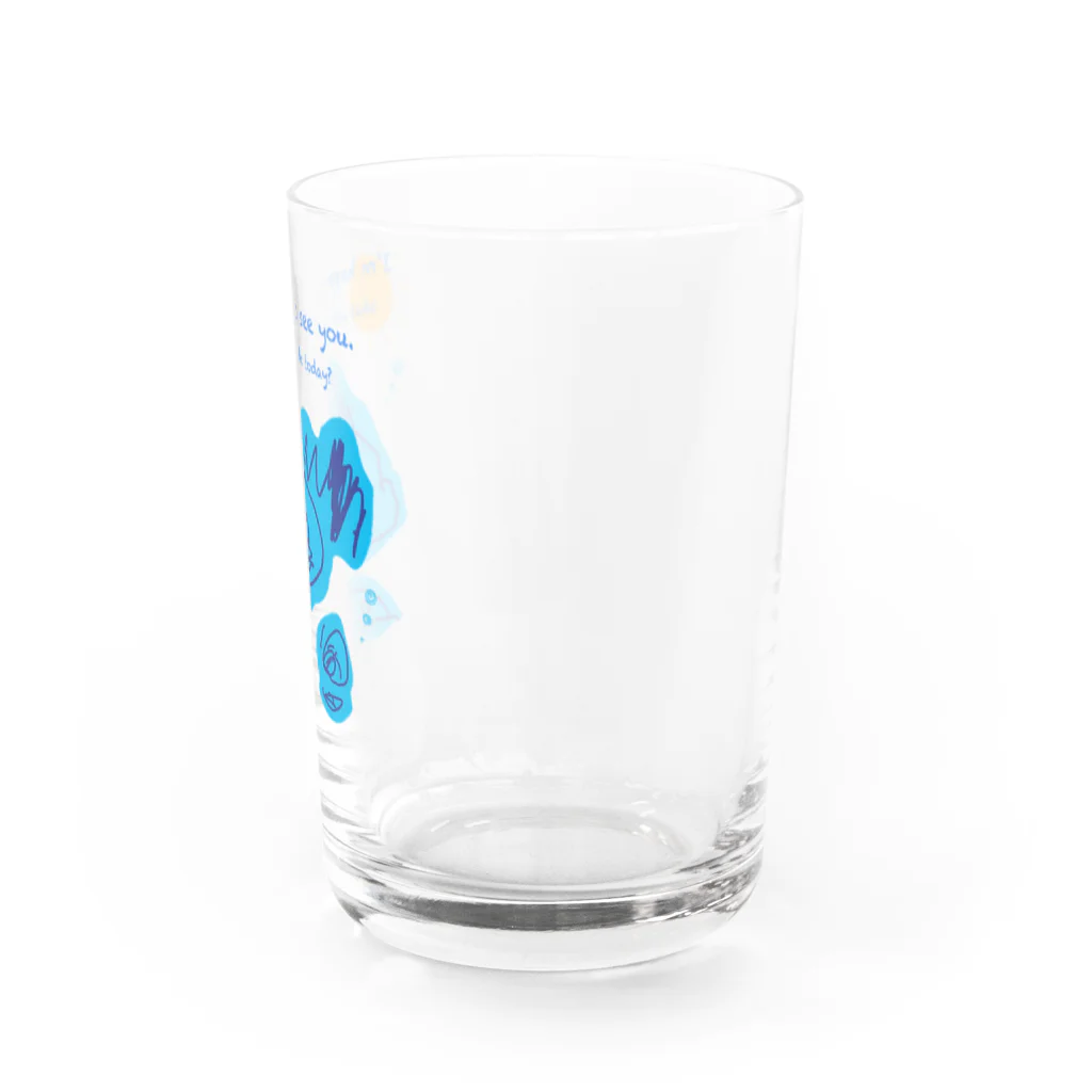 ゆきんこのお店SUZURI支店の姪っ子が描いてくれた私 Water Glass :right