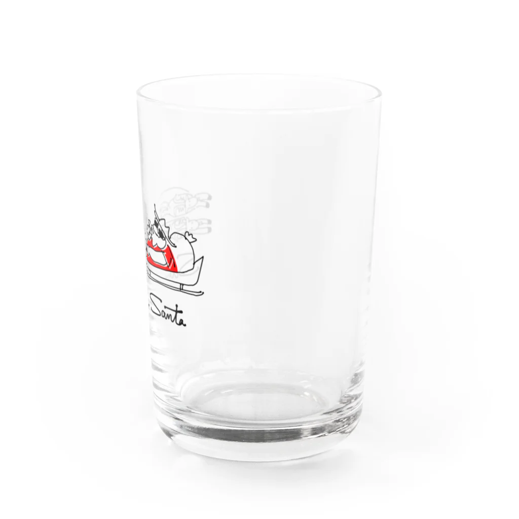 のぐちさきのSUMMERサンタ(色つき) Water Glass :right