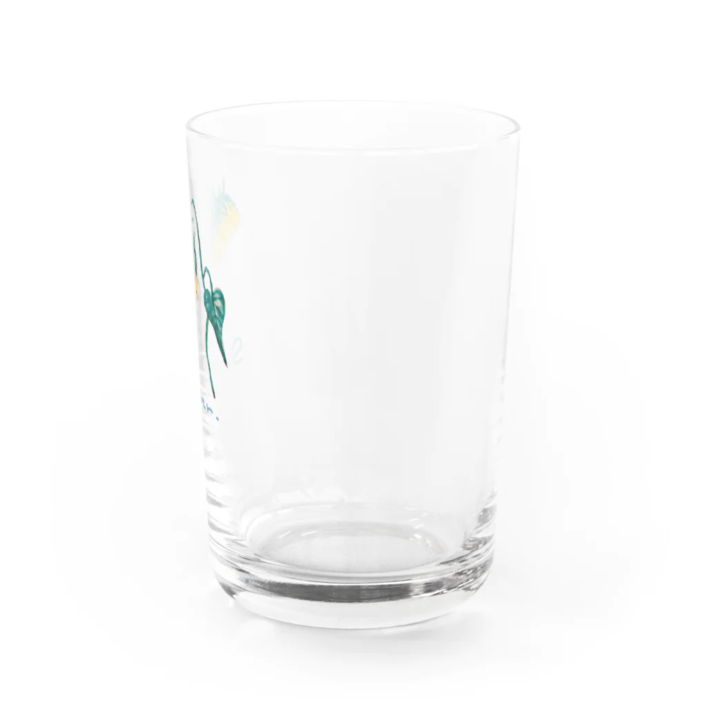 Haonnのしょんぼり向日葵 Water Glass :right