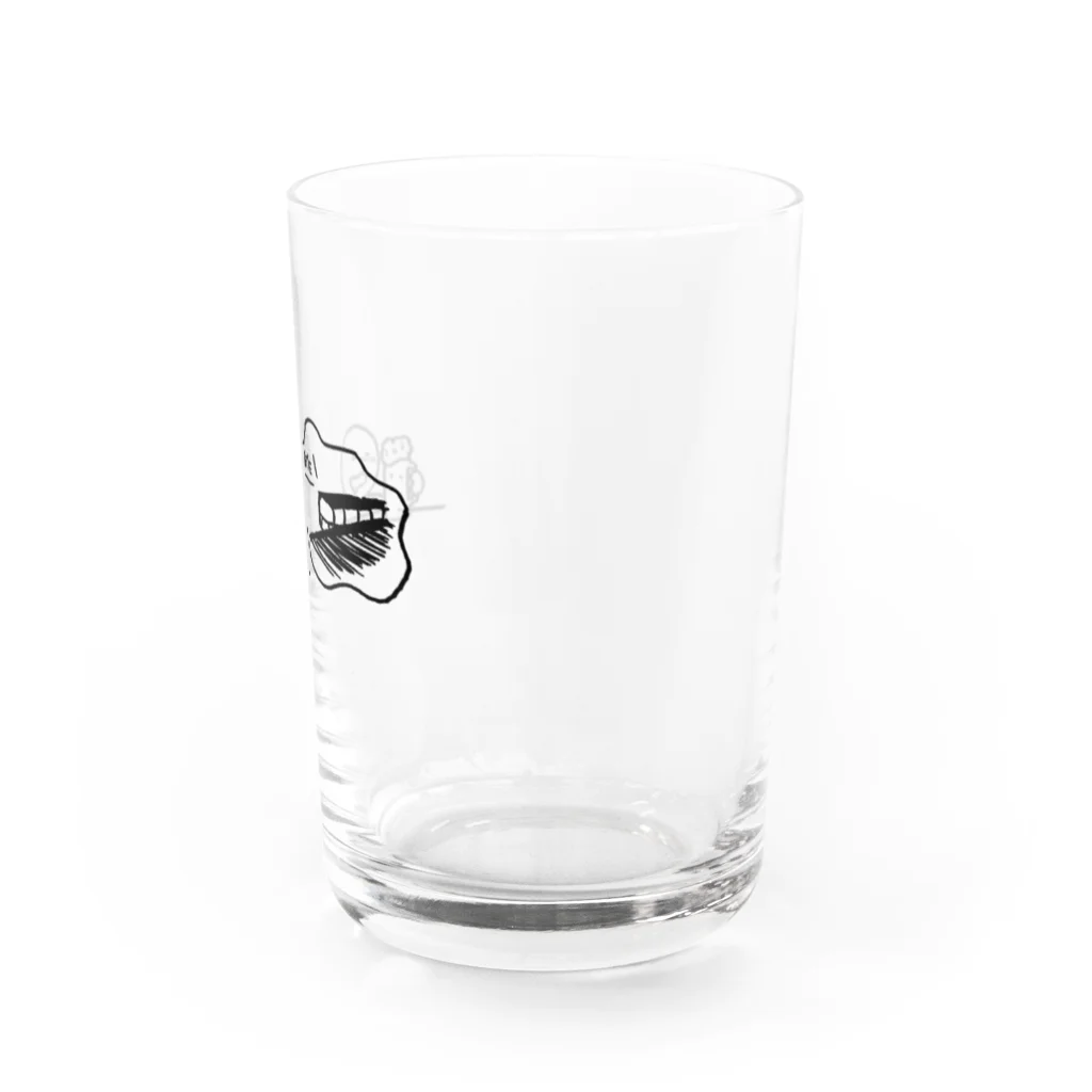 輸入品の上靴の終電を逃す人のグラス Water Glass :right