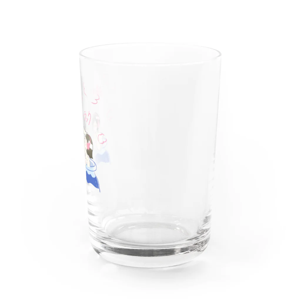 湯あがりポットラックの番組イラスト グラス Water Glass :right