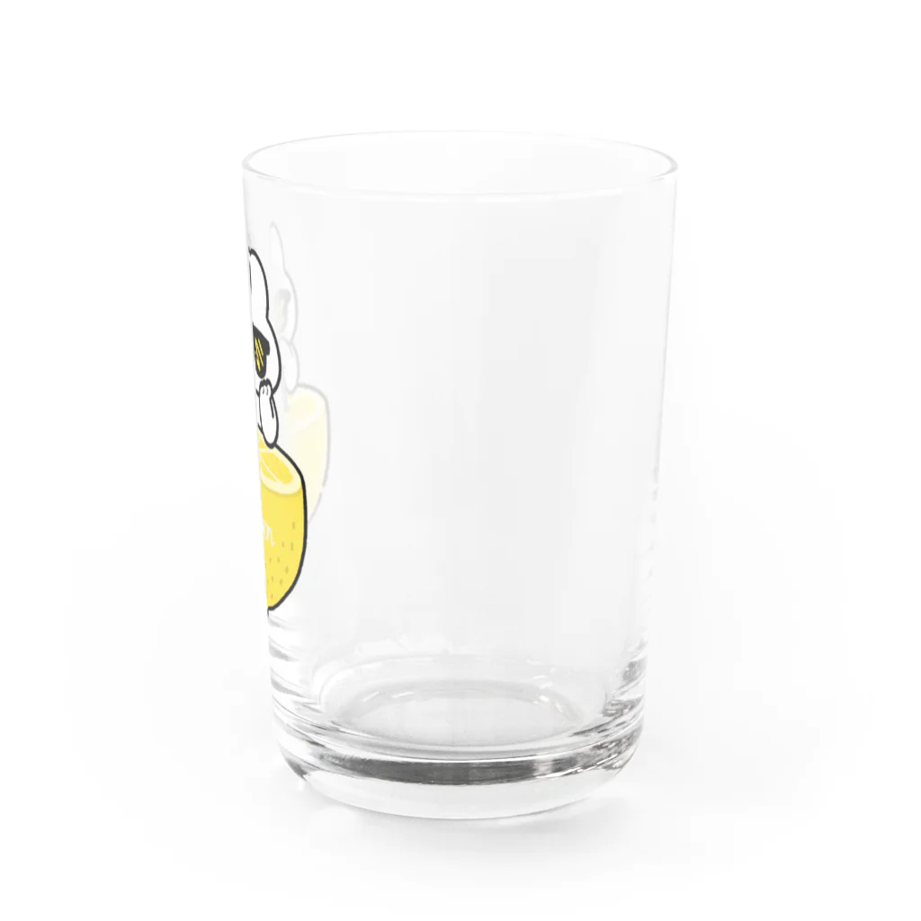 445のレモンジュースとうさぎ Water Glass :right