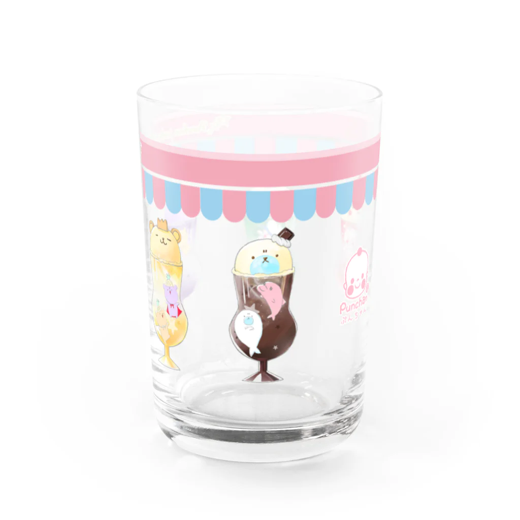 punchanclubのくりーむしょだメニューグラス Water Glass :right