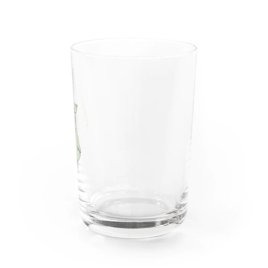 まめるりはことりのお羽飾り　マメルリハちゃん【まめるりはことり】 Water Glass :right