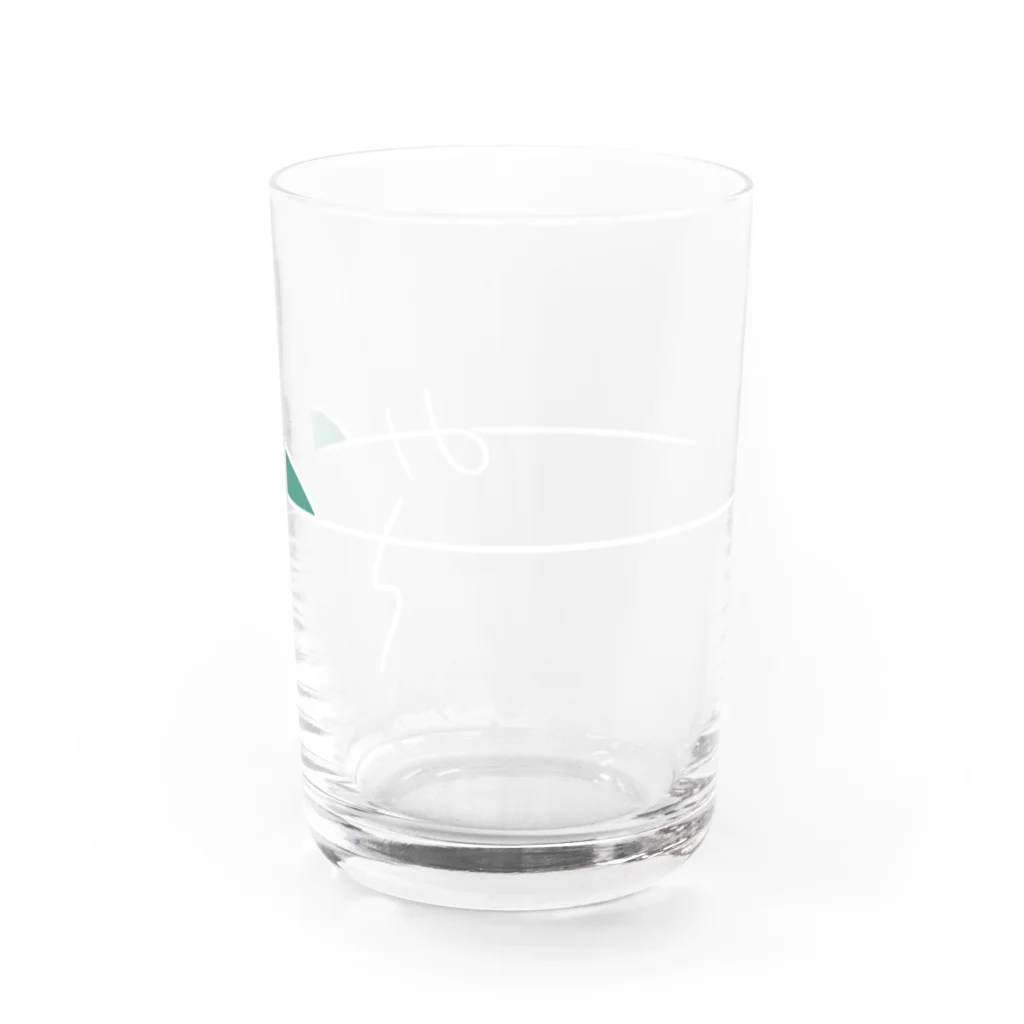 みち制作所のみちロゴ白 Water Glass :right