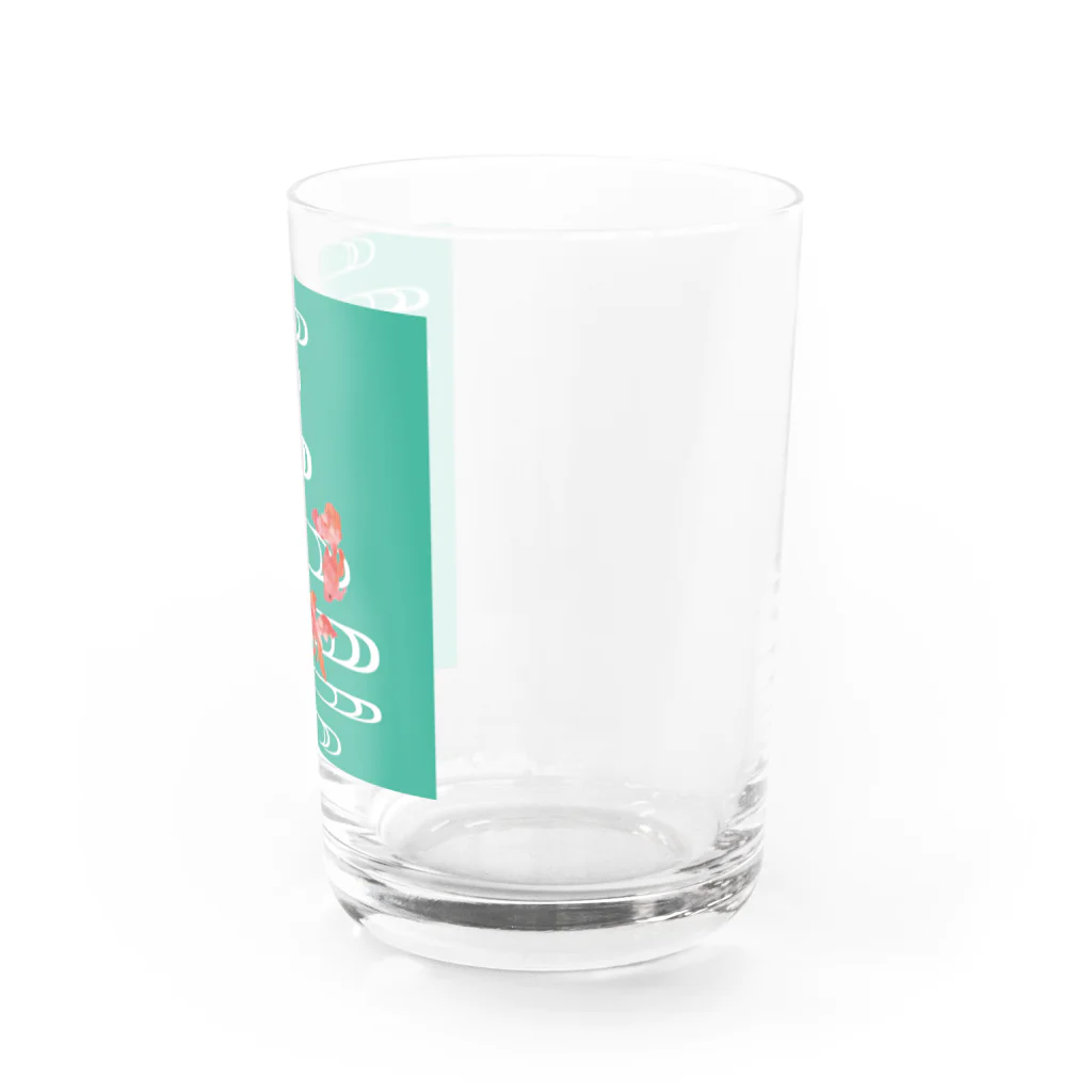 めのう🌳森🌳の清流金魚・青 Water Glass :right