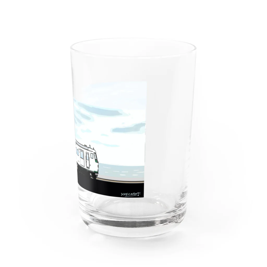 やすこーん（YASCORN）鉄道の鉄道：「踊り子」185系　イラスト Water Glass :right