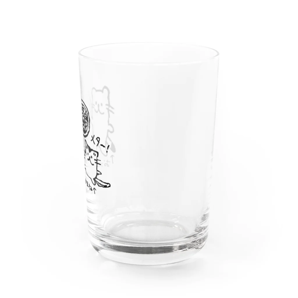 M&Bworksたかむらすずなのオコジョの落書き Water Glass :right