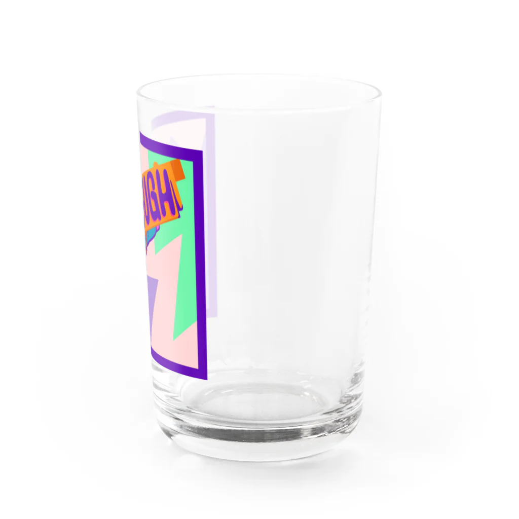 Mieko_KawasakiのENOUGH IS ENOUGH!!! ANTI GUN VIOLENCE Water Glass :right