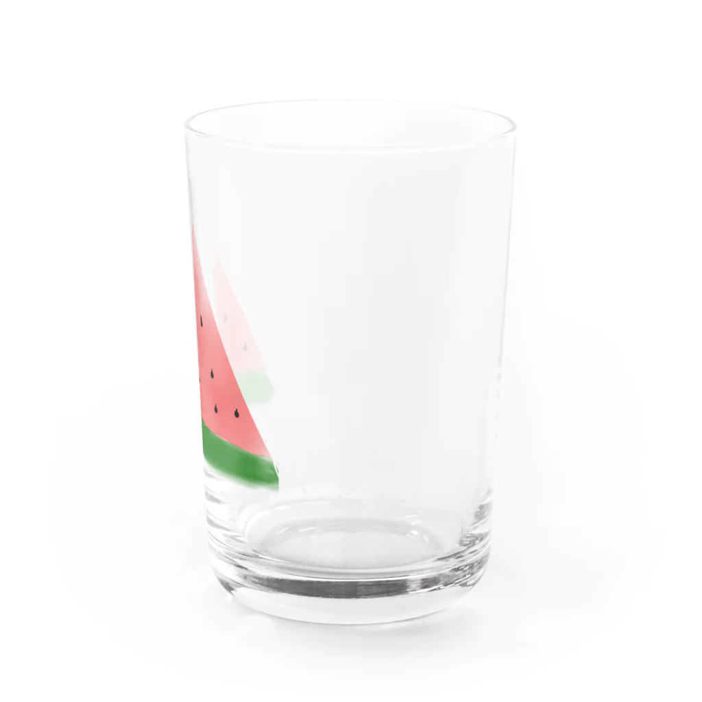 そらいろペンギンの夏のスイカ Water Glass :right