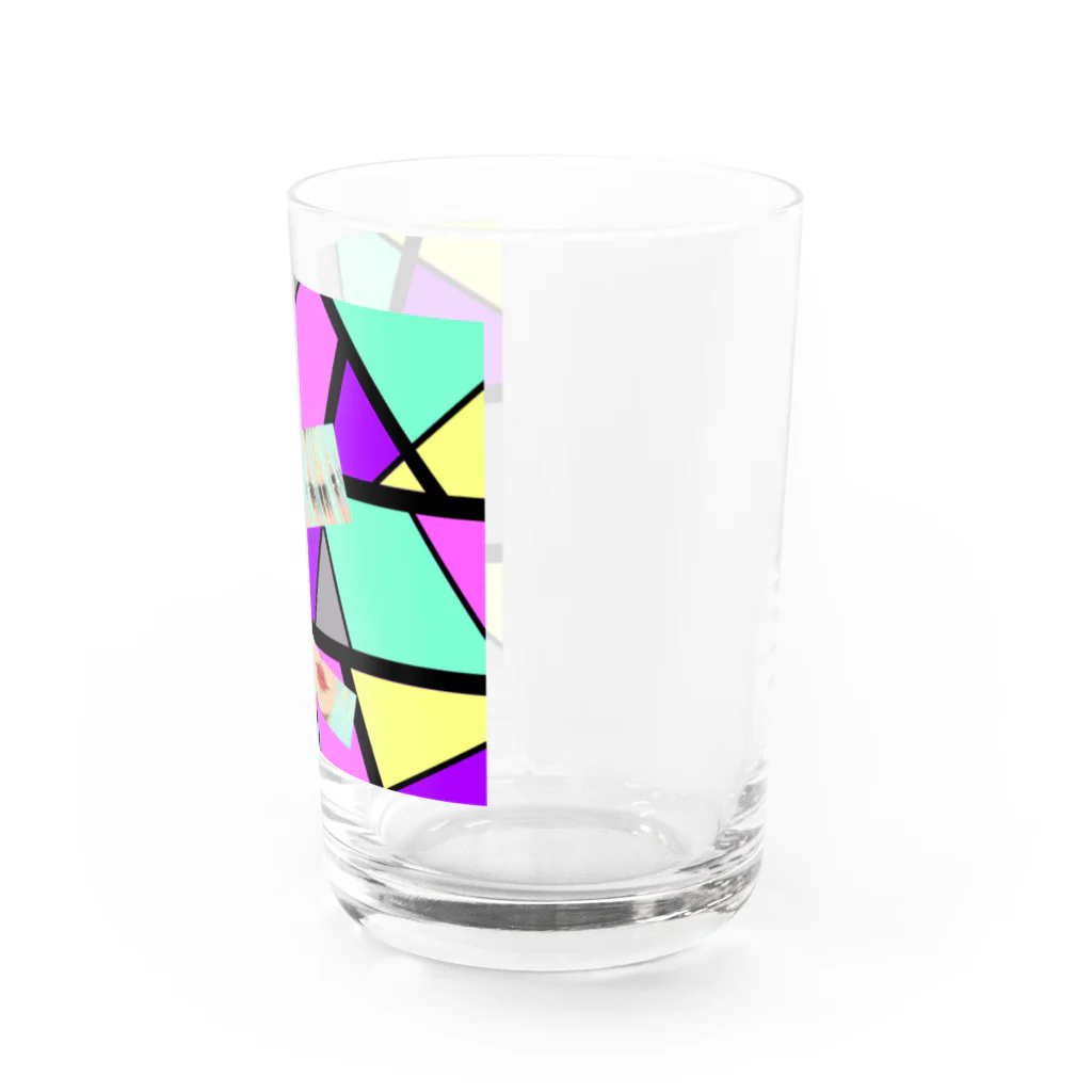 Ｍ✧Ｌｏｖｅｌｏ（エム・ラヴロ）の赤いくちびる💋（モザイク） Water Glass :right