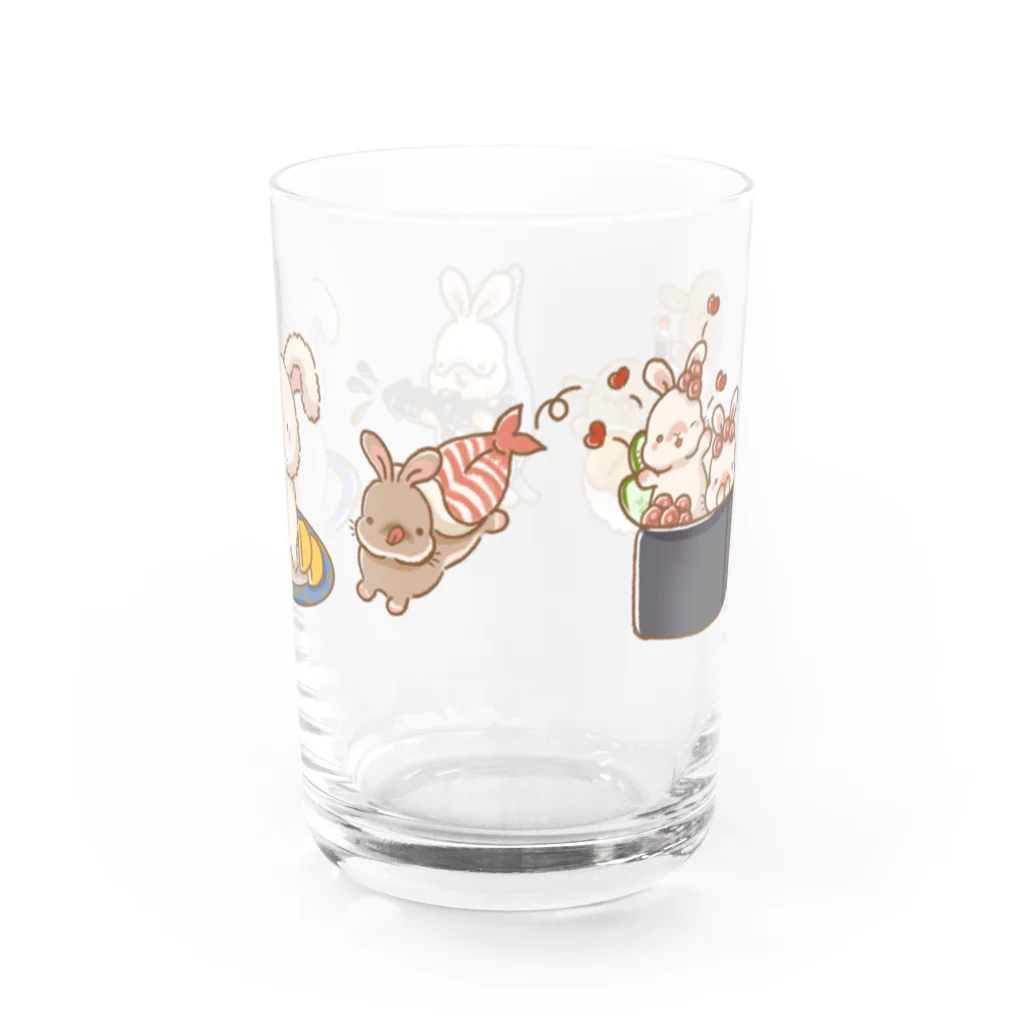 Rabbit Moreのうさずくしグラス Water Glass :right