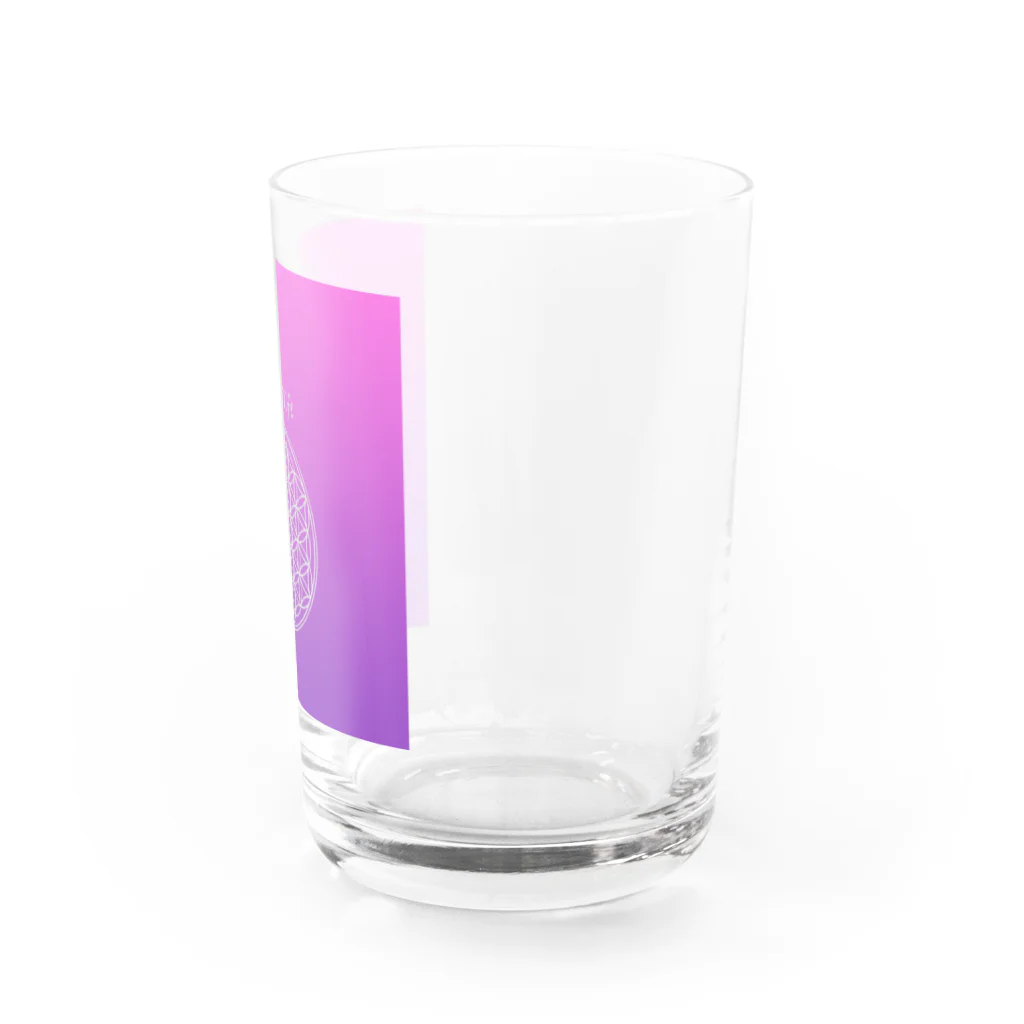 kota-kokotaのフラワーオブライフ 紫 Water Glass :right