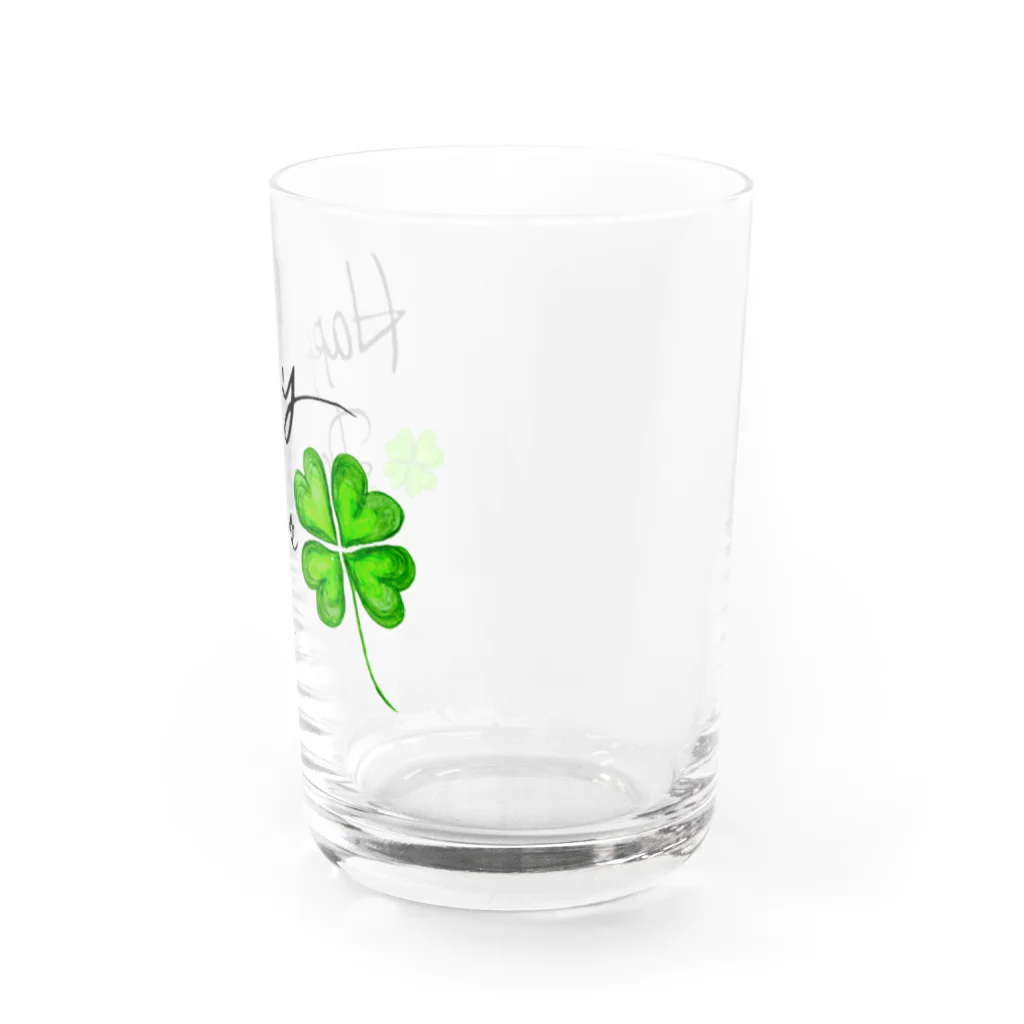 little_cloverのたくさんクローバーでHappy Water Glass :right