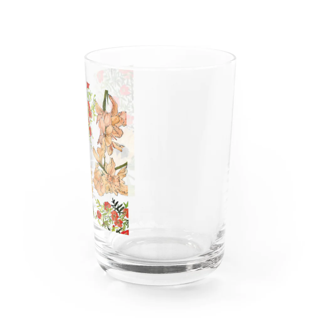 gekkaの8月のくるくる Water Glass :right