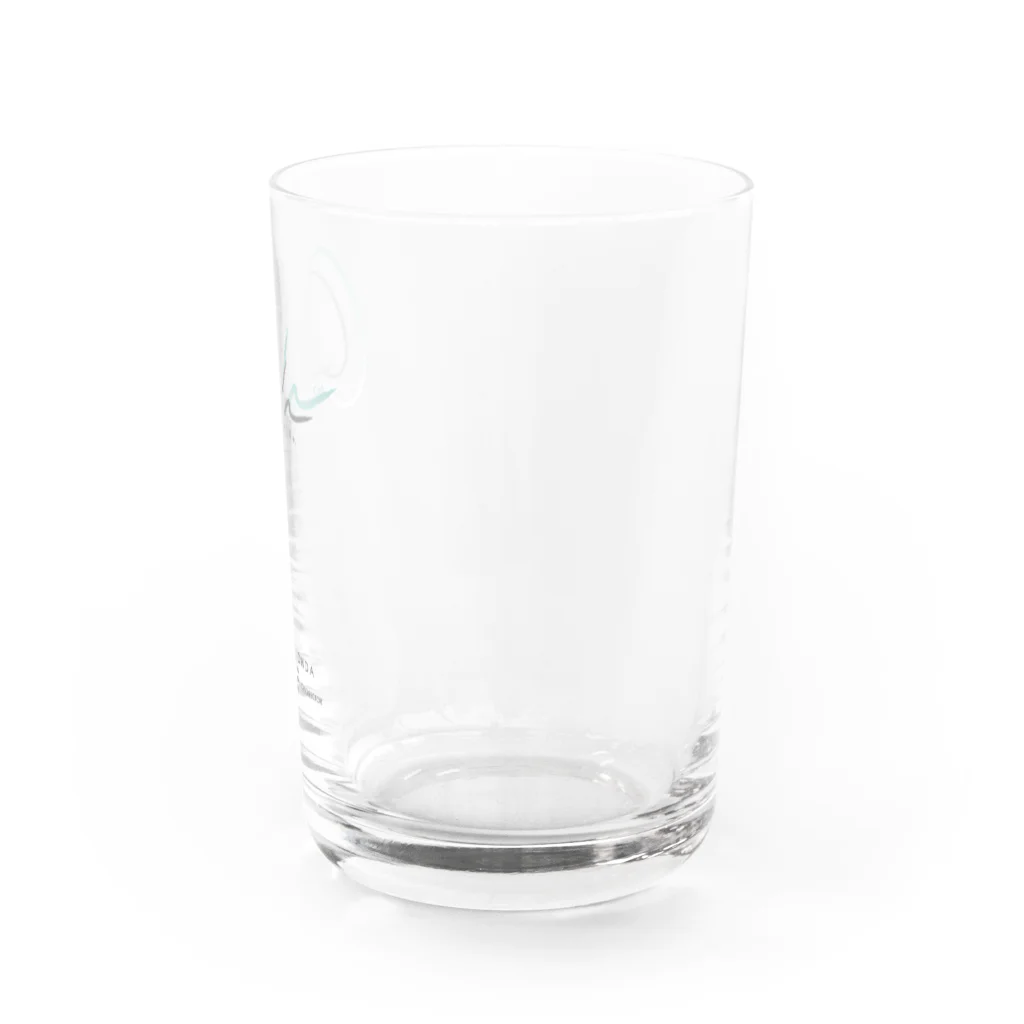 ONDA＋.の014: ONDA+. ロゴオリジナルグラス（ブルーカラー） Water Glass :right