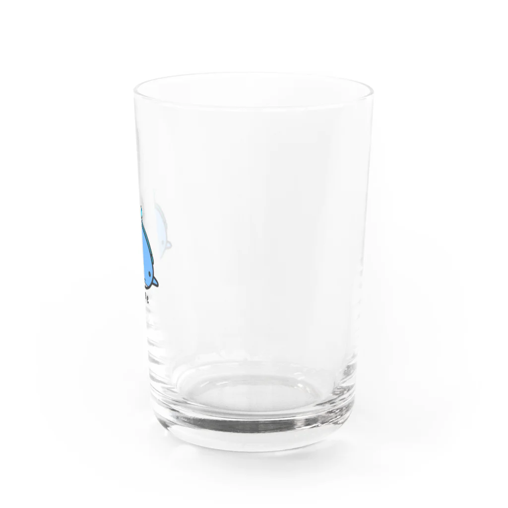 どやネコ！どやちゃん。のがま口くじらさん Water Glass :right