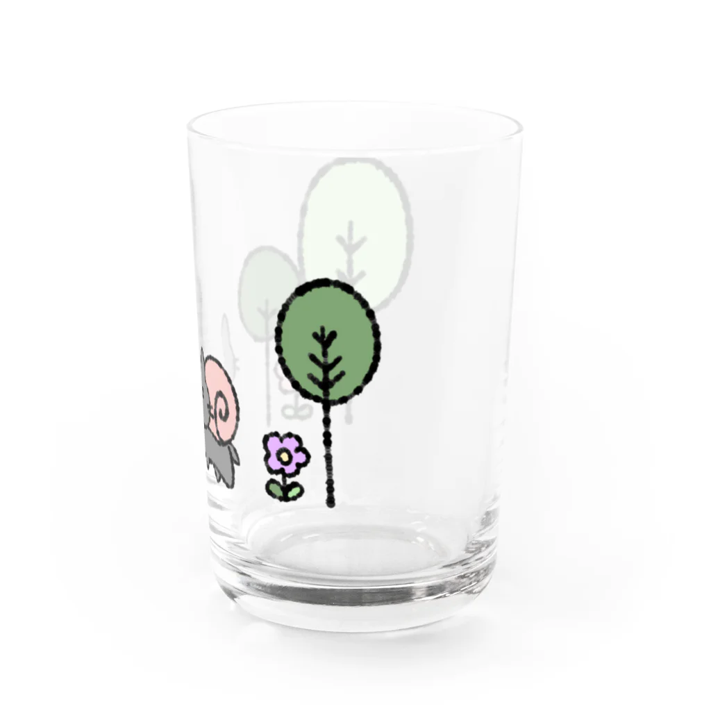 Atelier 67のねこつむり！ムツクロ Water Glass :right