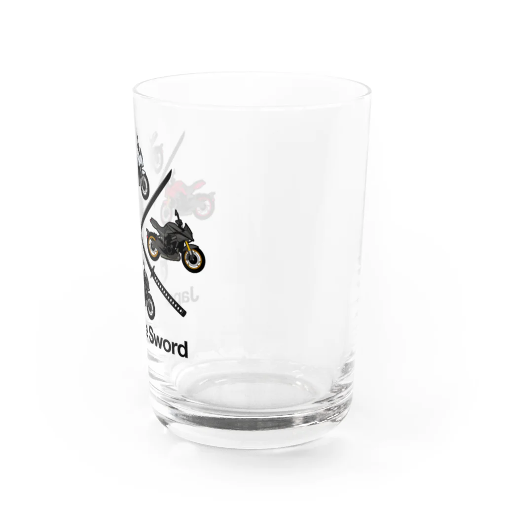 バイクは楽しいの新日本刀いろいろ Water Glass :right