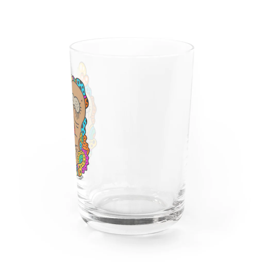 INGRIDのセイウチの親子 Water Glass :right
