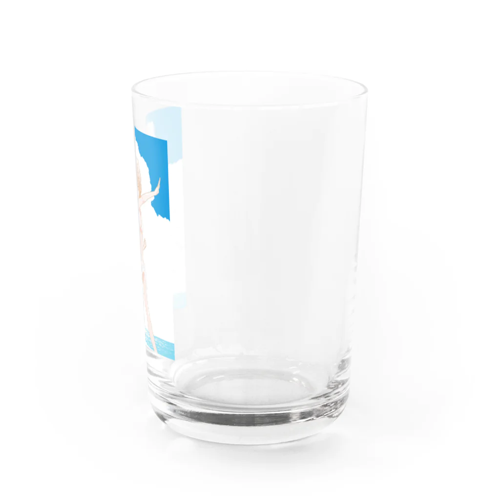 岸虎次郎　オトメの帝国18巻発売中のオトメ水着の楽園／鬼火先輩 Water Glass :right