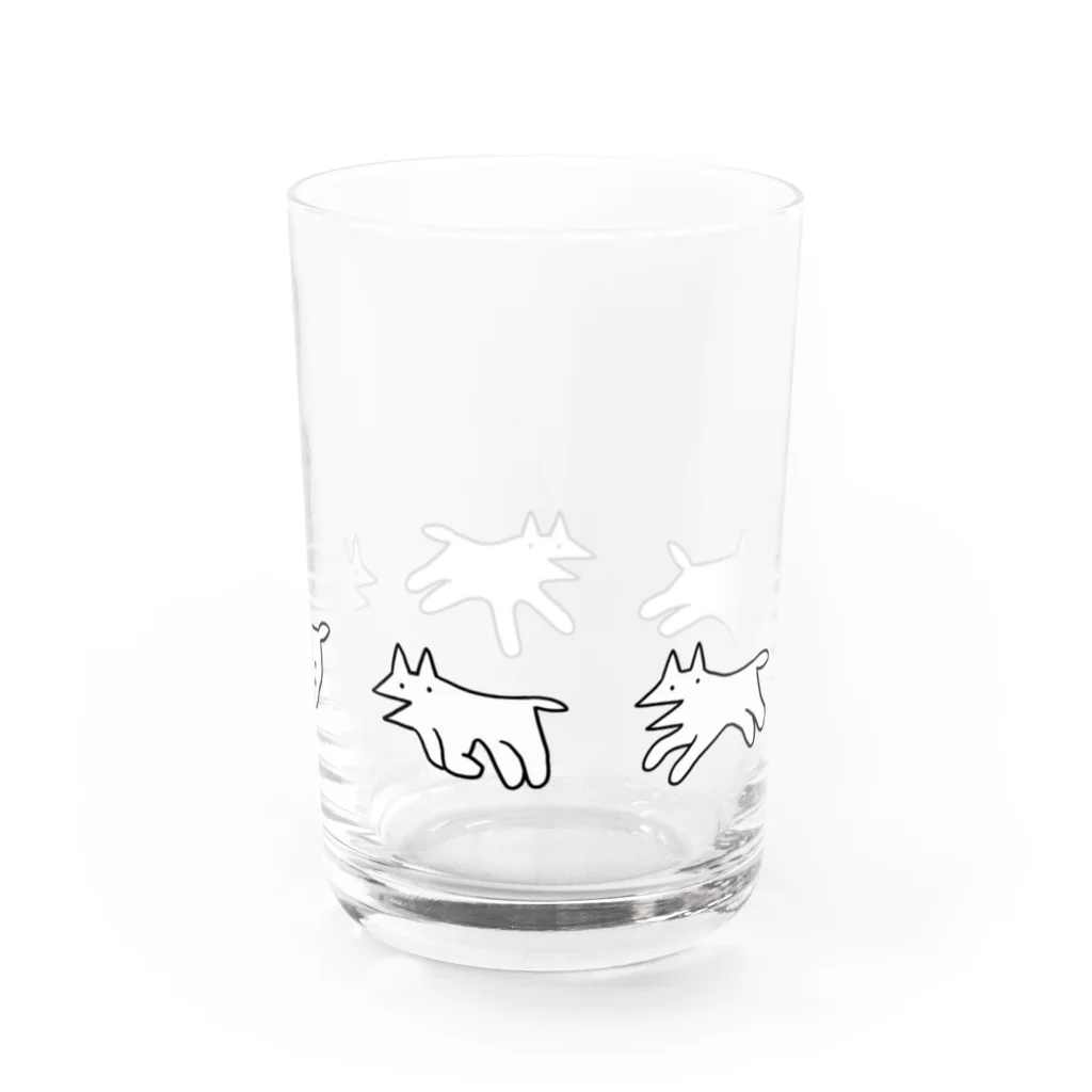 INU GOYAの走る犬 Water Glass :right