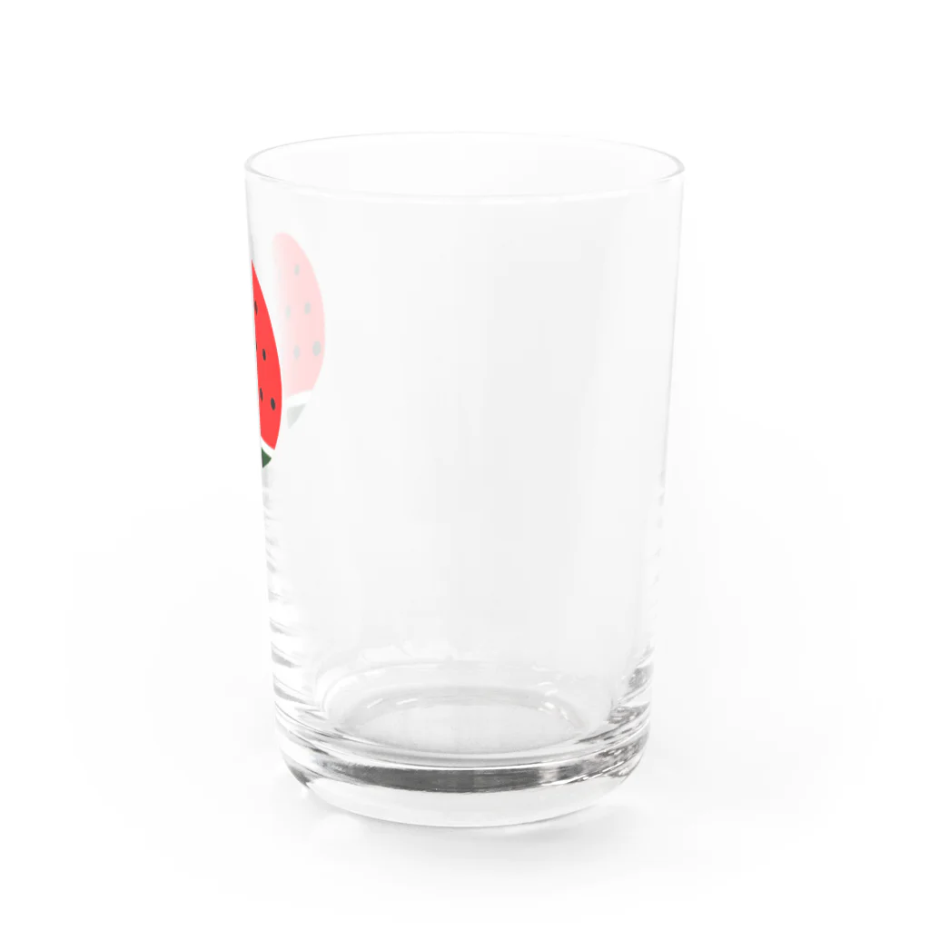 brilliantのまるいスイカ ハートの種 Water Glass :right