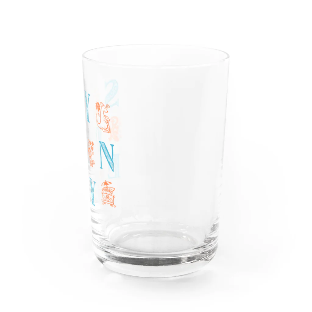 IZANAMI by Akane Yabushitaの🌍 世界のまち 🇦🇺 オーストラリア・シドニー (オレンジ) Water Glass :right